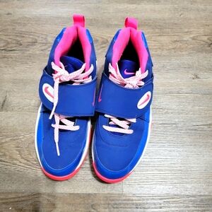 Nike Air Girls Mission Grade School Blue Pink Athletic Shoe Sz 7Y 630911-400